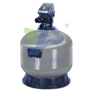 Swimming pool automatic filter backwash sand cylinder top out with flange interface 2 inches 