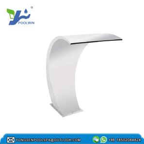 Factory Supply OEM Garden Spray Water SPA Swimming Accessories Above Ground Stainless Steel Sliver Fountains Waterfall 