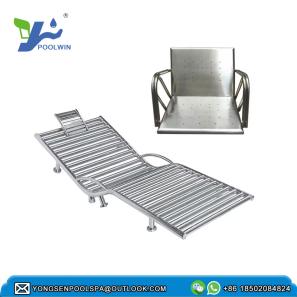 Hot sale bath water massage chair good quality lie down swimming pool stainless steel air bubble bed 
