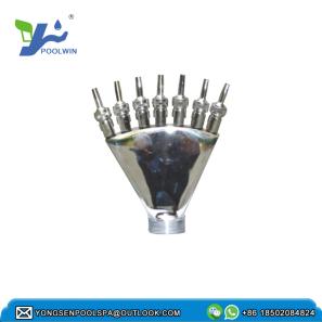 Cheap swimming pool accessories massage water nozzle stainless steel pool phoenix tail shower nozzle for wholesale