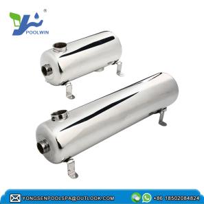 China manufacturer top grade polishing stainless steel outdoor swimming pool heat exchanger 
