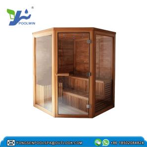 Household Luxury Wooden Steam Sauna Room Spa Tub Sauna Room 4-6 People Bath Combined Sauna Room 