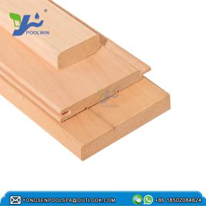 Sauna sweat room special wood Abachi wall bench board floor wood 