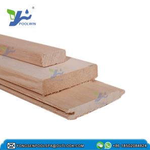 Sauna sweat room special wood hemlock wall bench board floor wood 