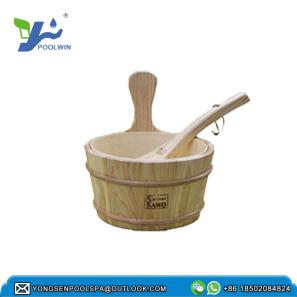 Special accessories for sauna room wooden bucket wooden spoon 