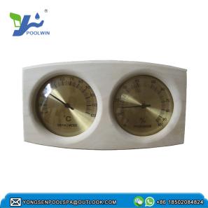Sauna special accessories Durable wooden temperature and humidity dual table 
