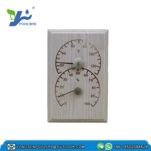 Sauna room special wood temperature and humidity meter 